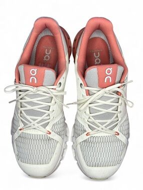On Cloud Cloudflyer White Coral Running  Shoes - Women’s Athletic Sneakers 11